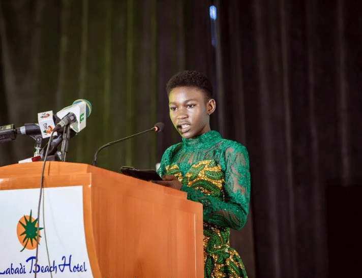 Read more about the article 10-year-old Aseda Bekoe shines at Climate Benefit Ball